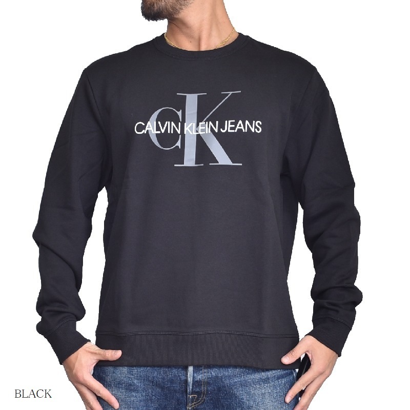 ��SALE�� �礭�������� ��� CK ����Х󥯥饤�� Calvin Klein ���롼�ͥå� ���� �������åȥ���� �ȥ졼�ʡ� ΢���� �� ���졼 XL XXL