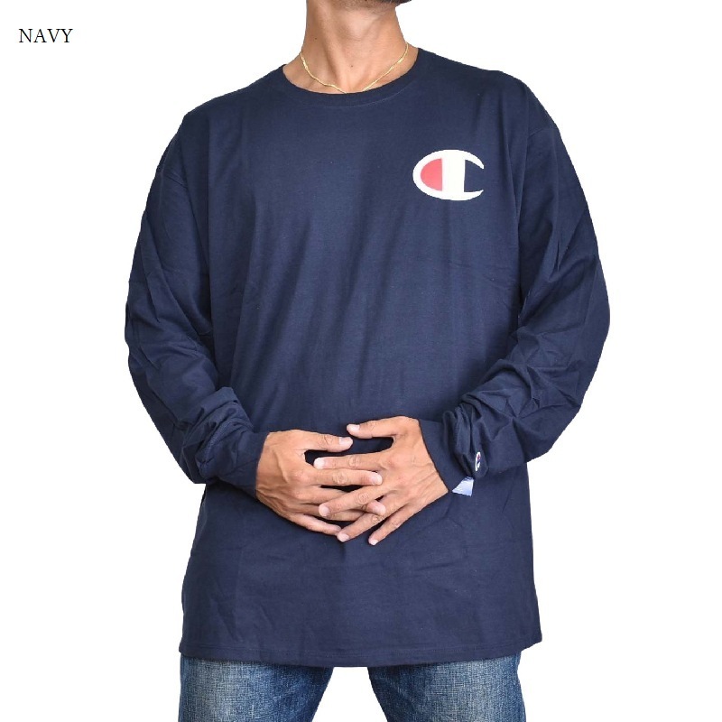 SALE】 大きいサイズメンズ チャンピオン Champion 長袖Tシャツ ロン