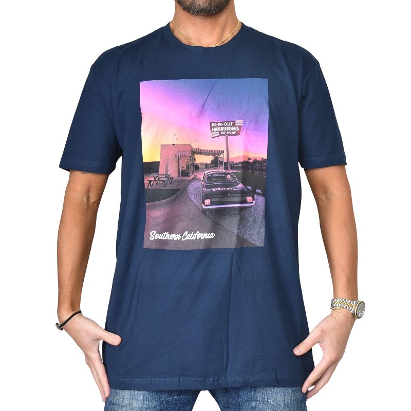 �礭�������� ��� IN-N-OUT BURGER ���󥢥�ɥ����ȥС����� Ⱦµ�ԥ���� PICNIC SHIRT �ͥ��ӡ� XL XXL XXXL