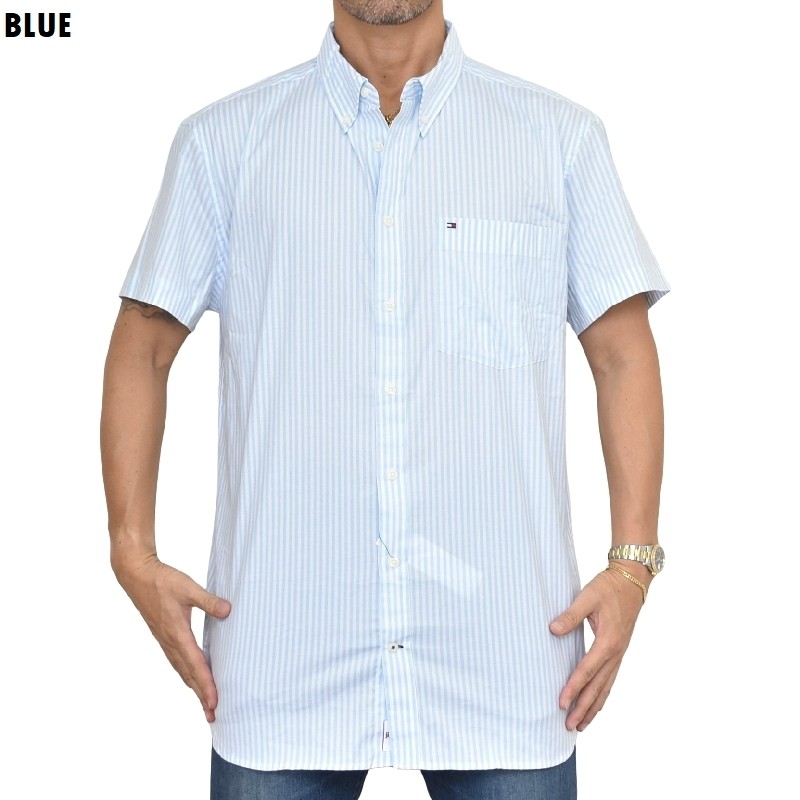 �礭����������� �ȥߡ��ҥ�ե����� TOMMY HILFIGER Ⱦµ ����� ���ݥ���� �ܥ�������� �ݥ��å� ���ȥ饤���� SLIM FIT STRETCH XXL