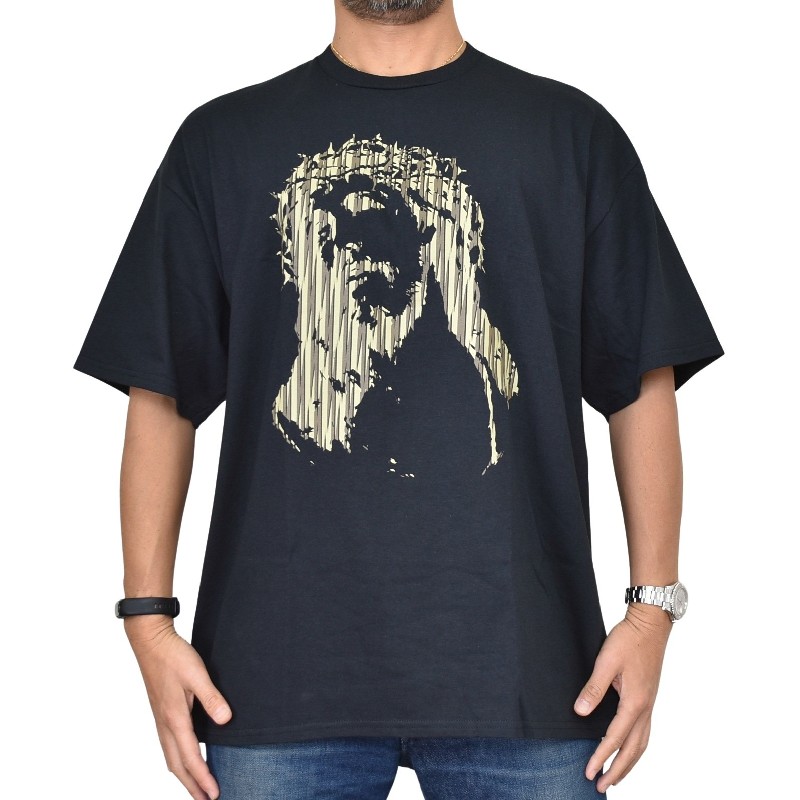 �礭�������� ��� EYEDY �����ǥ��� JESUS Ⱦµ�ԥ���� �� �֥�å� XXL XXXL