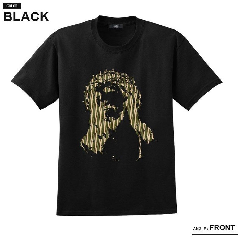 �礭�������� ��� EYEDY �����ǥ��� JESUS Ⱦµ�ԥ���� �� �֥�å� XXL XXXL