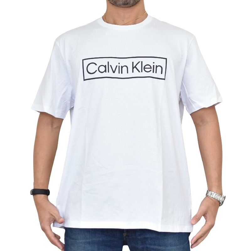 礭  CK Х󥯥饤 Calvin Klein 롼ͥå Ⱦµԥ ץ  ۥ磻 XL XXL [M 1/1]