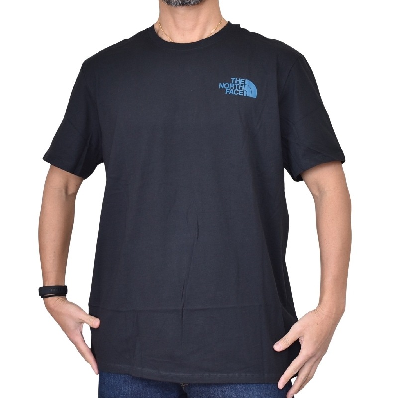 �礭�������� ��� �Ρ����ե����� THE NORTH FACE Ⱦµ �ԥ���� �Хå��ץ��� S/S BRAND PROUD TEE �� �֥�å� USA��ǥ� XL XXL XXXL