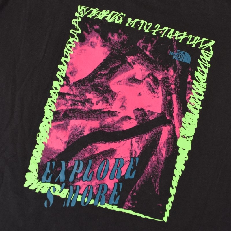 �礭�������� ��� �Ρ����ե����� THE NORTH FACE Ⱦµ �ԥ���� �Хå��ץ��� S/S BRAND PROUD TEE �� �֥�å� USA��ǥ� XL XXL XXXL