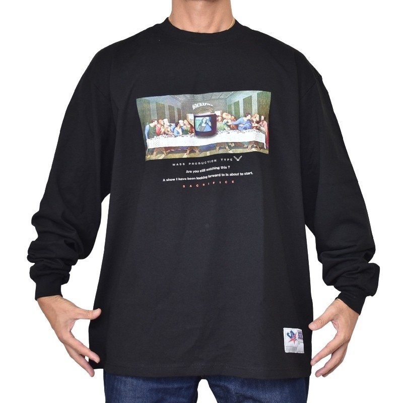 �礭�������� ��� SACRIFICE ������ե����� TYPE TV Ĺµ T����� ̵�� ����� �إӡ��������� �� �֥�å� XXL 2XL