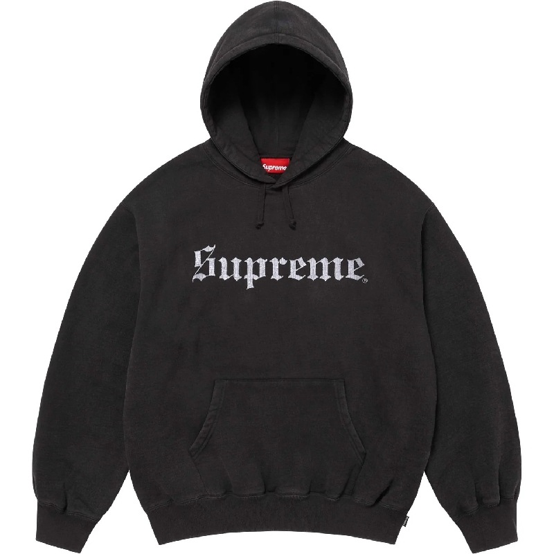 �礭�������� ��� Supreme ����ץ꡼�� WASHED OLD ENGLISH HOODED  �ץ륪���С� �ա��ǥ� �ѡ����� XXL