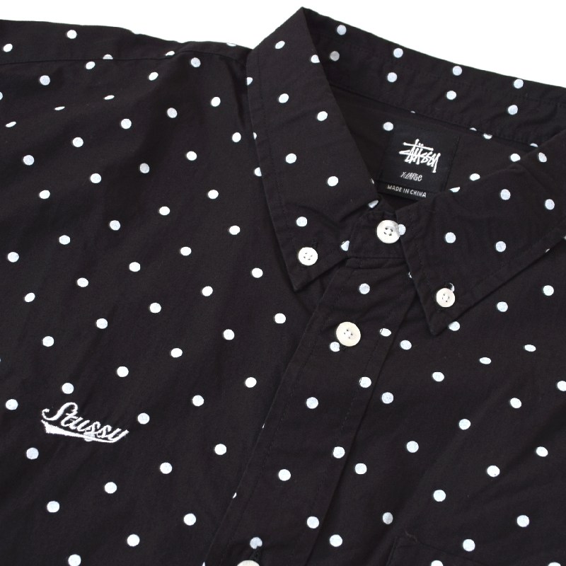 �礭����������� STUSSY ���ƥ塼���� �ɥå��� Ĺµ����� ���ݥ���Ȼɽ� �ܥ�������� �� �֥�å� ���졼 XL XXL