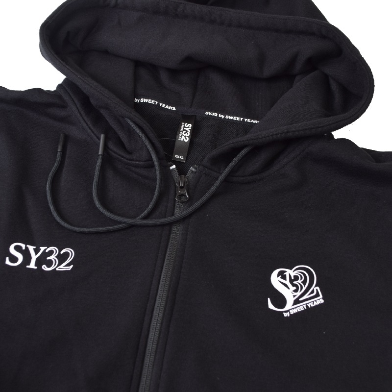  礭  SY32 by SWEET YEARS ե른å ա ѡ åȥå 岼  ֥å XXXL XXXXL SERIF LOGO ZIP HOODIE & PANTS
