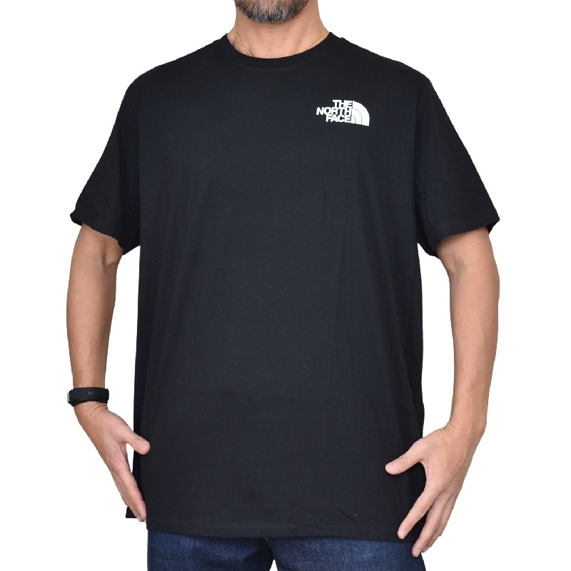 �礭�������� ��� �Ρ����ե����� THE NORTH FACE Ⱦµ �ԥ���� �Хå��ץ��� S/S PLACES WE LOVE TEE �� �֥�å� USA��ǥ� XL XXL XXXL