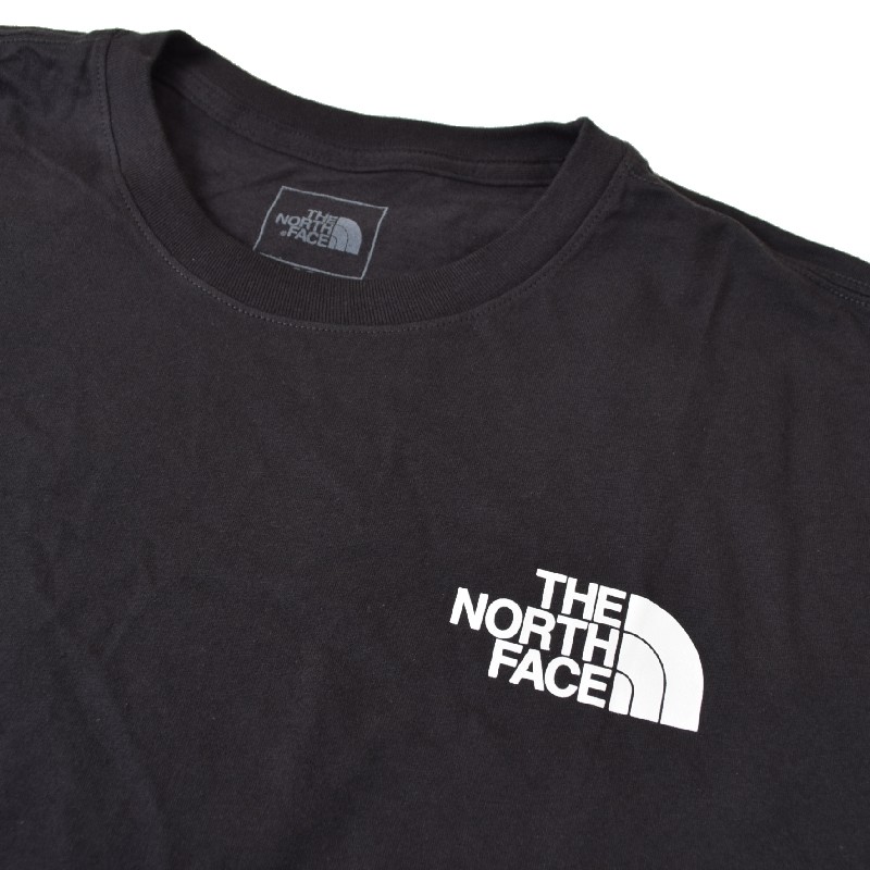 �礭�������� ��� �Ρ����ե����� THE NORTH FACE Ⱦµ �ԥ���� �Хå��ץ��� S/S PLACES WE LOVE TEE �� �֥�å� USA��ǥ� XL XXL XXXL