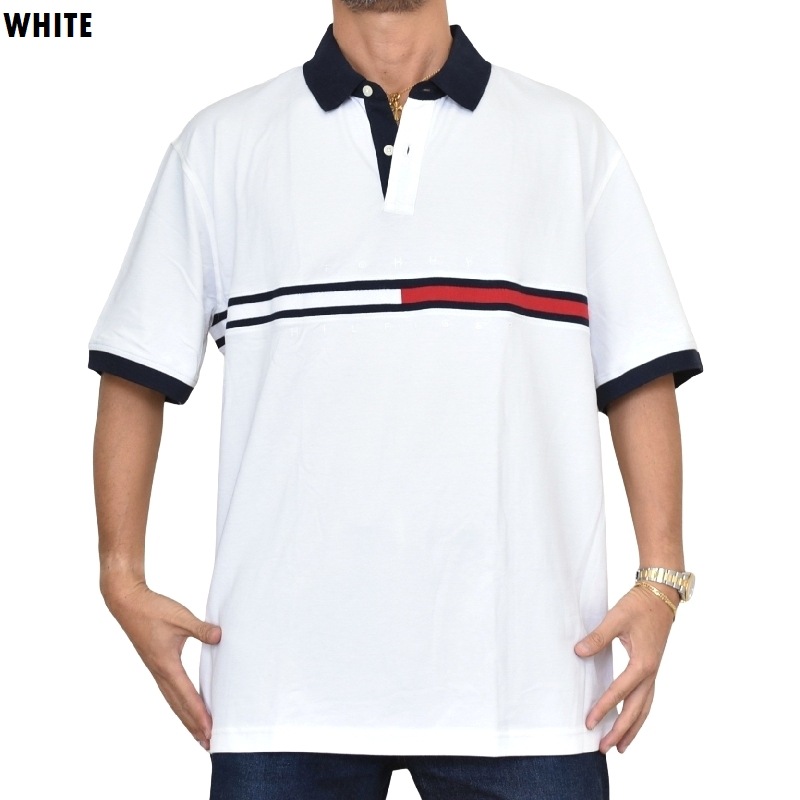 �礭����������� TOMMY HILFIGER �ȥߡ��ҥ�ե����� Ⱦµ �ݥ������ ���λ� ���ݥ���� ����ե����� REGULAR FIT XXL XXXL