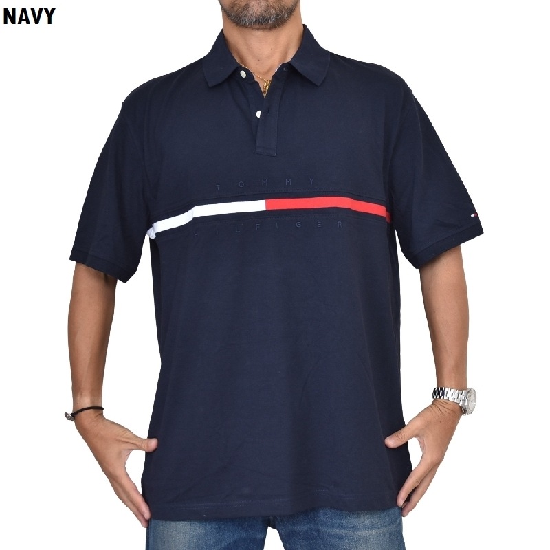 �礭����������� TOMMY HILFIGER �ȥߡ��ҥ�ե����� Ⱦµ �ݥ������ ���λ� ���ݥ���� ����ե����� REGULAR FIT XXL XXXL