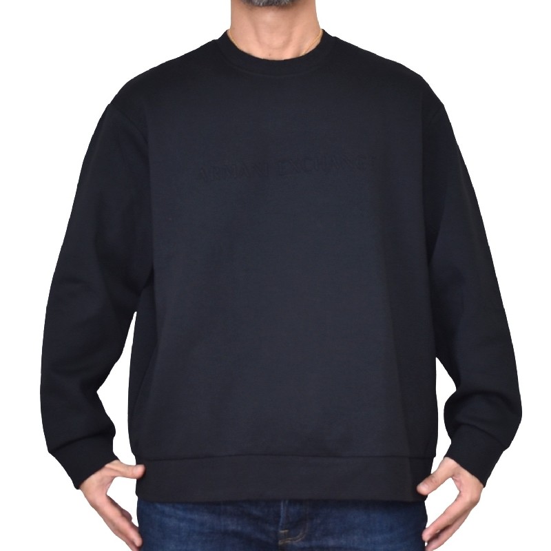 �礭�������� ��� ����ޡ��˥����������� A/X ARMANI EXCHANGE �ȥ졼�ʡ� �������åȥ���� ���롼�ͥå� ����ܥ����� Ω�Υ��� �֥�å� �� XXL