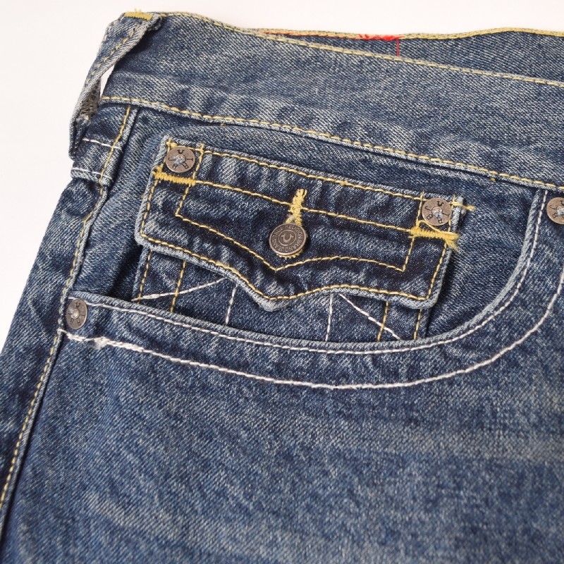 �礭�������� ��� �ȥ��롼��ꥸ��� TRUE RELIGION �ǥ˥�ѥ�� �Х��������� �磻�� VINNY ULTRA BAGGY JEAN 40 42�����