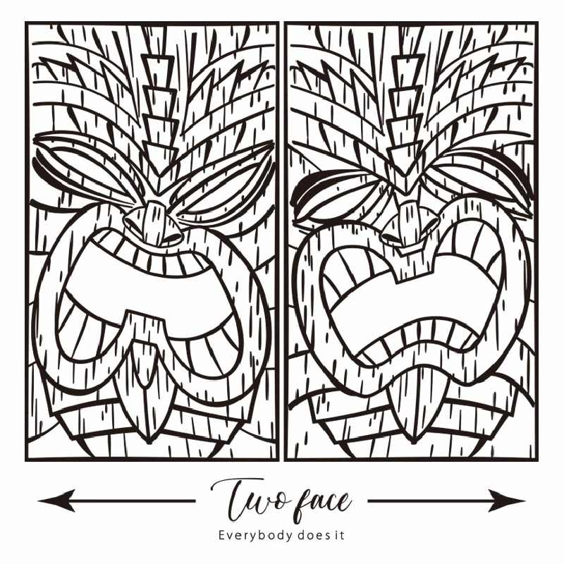 �礭�������� ��� EYEDY �����ǥ��� ����� Ĺµ�ԥ���� TIKI TWO FACE �� �֥�å� �� �ۥ磻�� XXL XXXL 