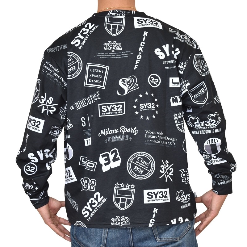 �������� �礭�������� ��� SY32 by SWEET YEARS ���������ȥ��䡼�� NEW GRAPHIC PATTERN L/S TEE ����T Ĺµ�ԥ���� XXXL XXXXL 
