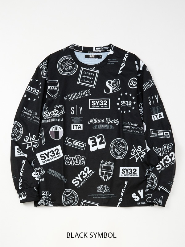 �������� �礭�������� ��� SY32 by SWEET YEARS ���������ȥ��䡼�� NEW GRAPHIC PATTERN L/S TEE ����T Ĺµ�ԥ���� XXXL XXXXL 