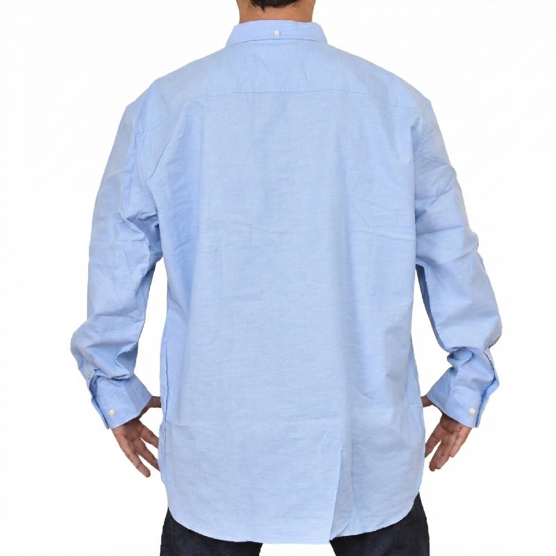 �礭����������� TOMMY HILFIGER �ȥߡ��ҥ�ե����� Regular Fit Stretch Oxford Shirt Ĺµ ���å����ե����� ���ȥ�å� �ȥåץ� �ܥ�������� �����奢�� �ӥ��ͥ� �ӥ����� �磻����� XXXL XXL