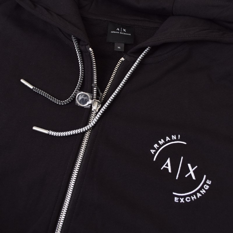 �礭�������� ��� ����ޡ��˥����������� A/X ARMANI EXCHANGE �������å� �ѡ����� �ա��ǥ��� �ե른�å� �� �֥�å� ΢�� XL