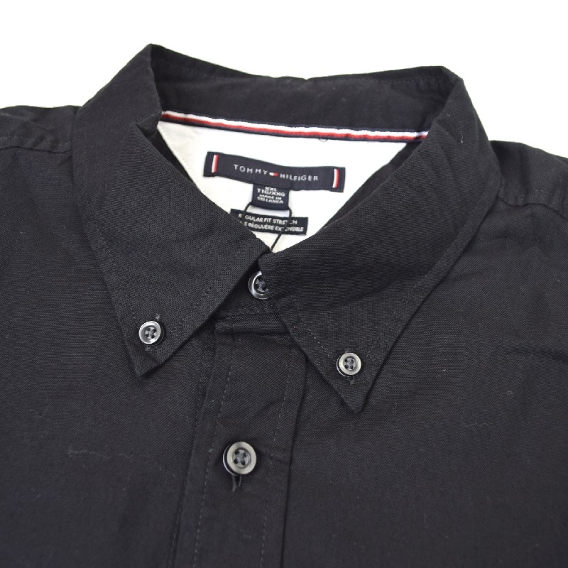 �礭����������� TOMMY HILFIGER �ȥߡ��ҥ�ե����� Regular Fit Oxford Shirt Ĺµ ̵�� ���å����ե����� ���ȥ�å� �ȥåץ� �ܥ�������� �����奢�� �ӥ��ͥ� �ӥ����� �� �� XXXL XXL