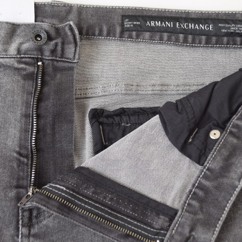 礭  ޡ˥ A/X ARMANI EXCHANGE ֥å ǥ˥ѥ  ѥ 桼ɲù ᡼ Х ˡ ȥå SKINNY BIKER 40