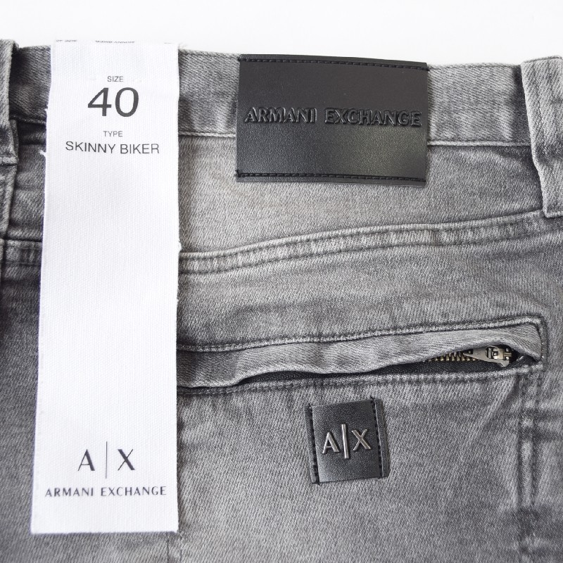 礭  ޡ˥ A/X ARMANI EXCHANGE ֥å ǥ˥ѥ  ѥ 桼ɲù ᡼ Х ˡ ȥå SKINNY BIKER 40
