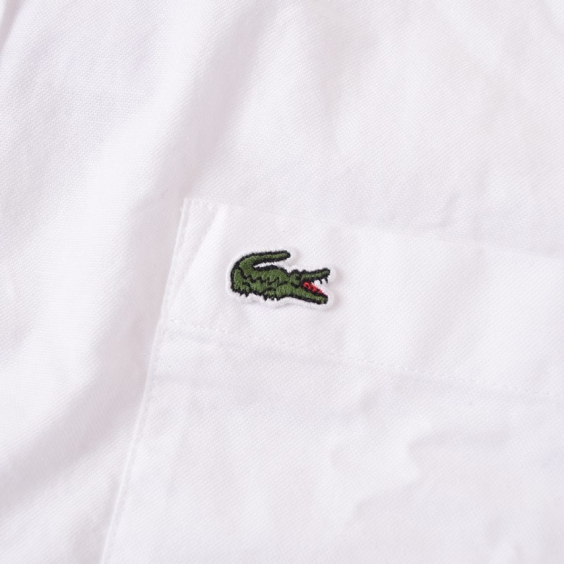 �礭�������� ��� �饳���� LACOSTE ���ݥ���� Ĺµ����� Buttoned Collar Oxford Cotton Shirt XXL