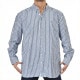�礭����������� TOMMY HILFIGER �ȥߡ��ҥ�ե����� Regular Fit Stripe Print All-Day Shirt Ĺµ ���ȥ饤�� �ץ��� ������ǥ� ���ȥ�å� �ȥåץ� �磻����� XXL