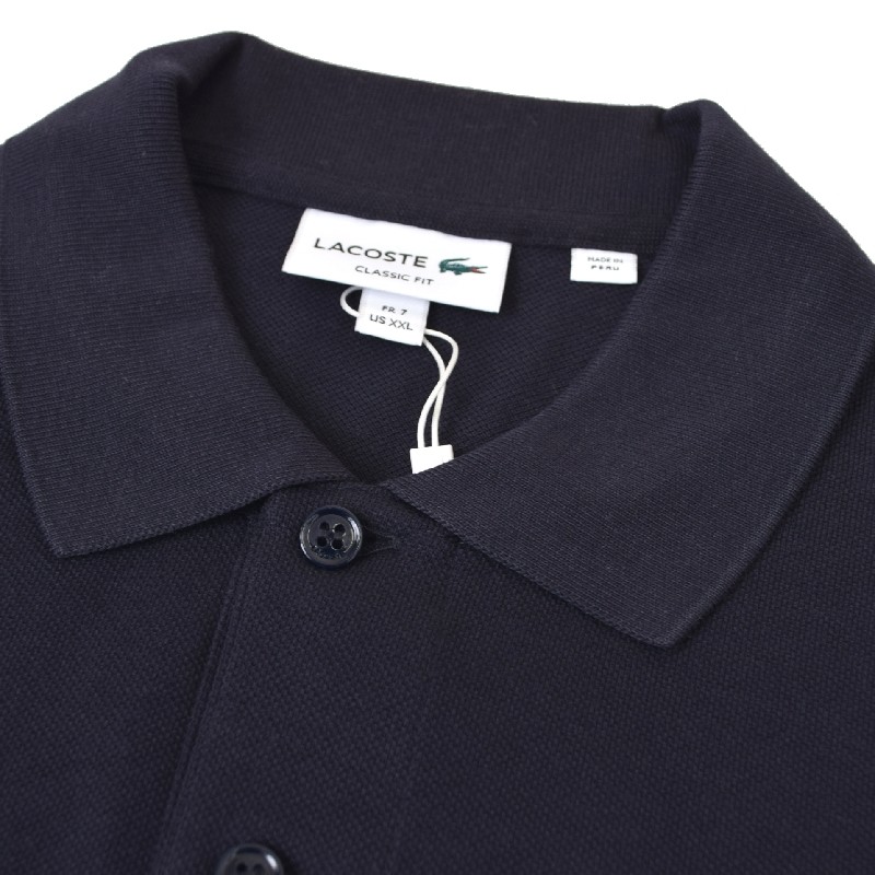 ��SALE�� �礭�������� ��� �饳���� Lacoste Ĺµ ���λ� �ݥ������ �ɽ� Long Sleeve Original L.12.12 Multi Badge Polo XXL