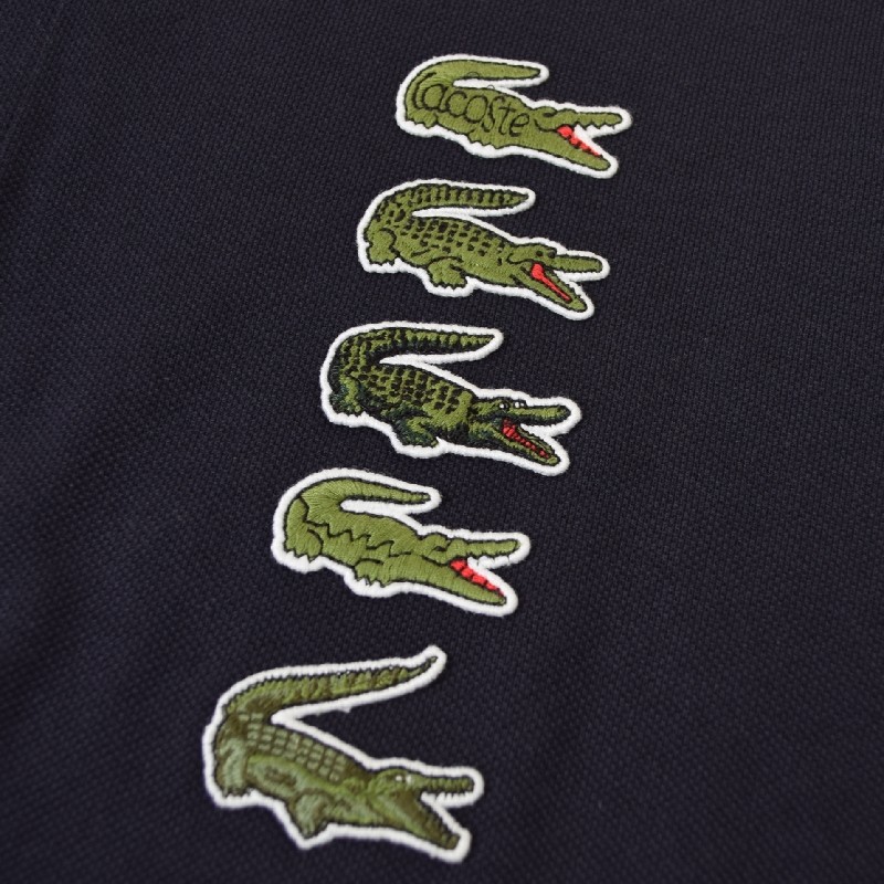 ��SALE�� �礭�������� ��� �饳���� Lacoste Ĺµ ���λ� �ݥ������ �ɽ� Long Sleeve Original L.12.12 Multi Badge Polo XXL