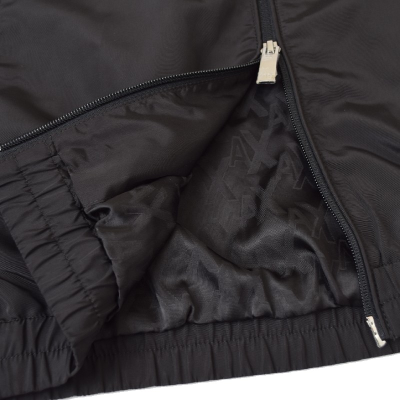 �礭�������� ��� ����ޡ��˥����������� A/X �ե른�å� �ܥ�С����㥱�å� �� �֥�å� ARMANI EXCHANGE XL XXL