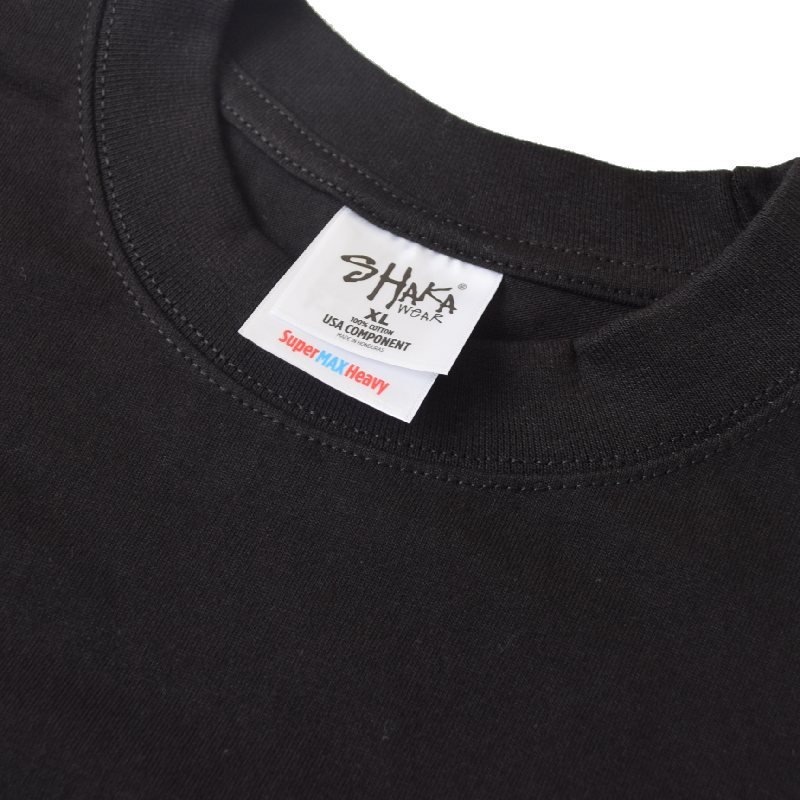 �礭�������� ��� SHAKA WEAR ���㥫������ Ⱦµ T����� ̵�� �إӡ��������� 7.5 OZ MAX HEAVYWEIGHT SHORT SLEEVE TEE SHAKA �� �� �֥�å� �ۥ磻�� XL XXL XXXL 2XL 3XL
