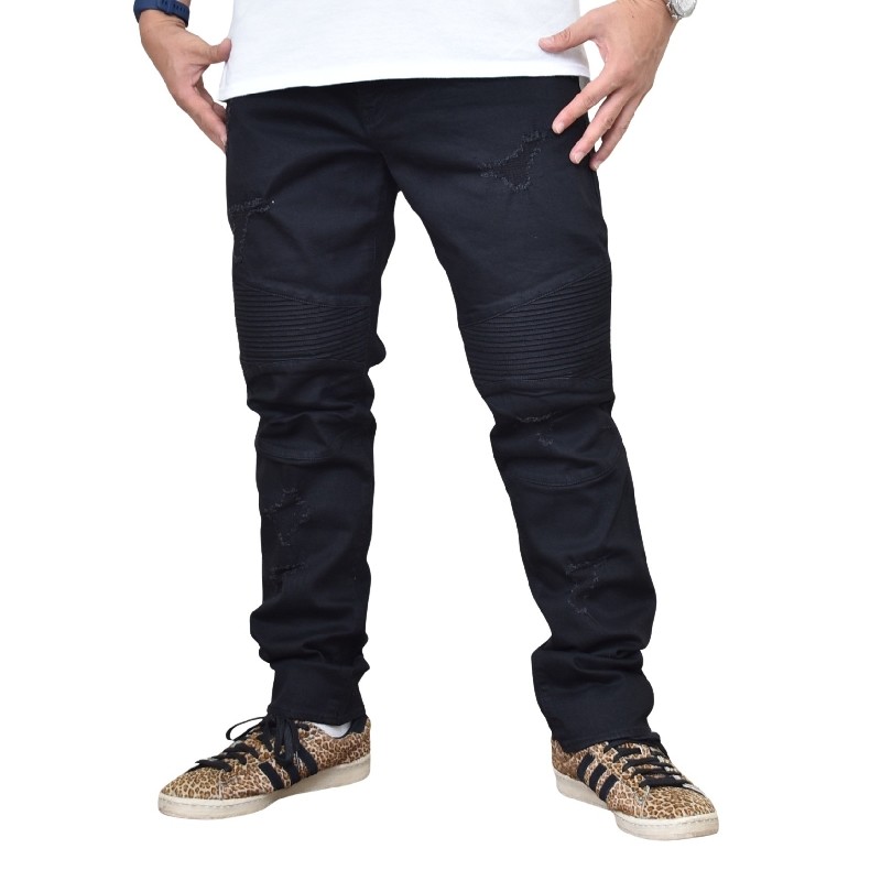 �礭�������� ��� ����ޡ��˥����������� A/X ARMANI EXCHANGE �֥�å� �ǥ˥�ѥ�� ������ �����ѥ� �桼���ɲù� ���᡼�� �Х����� �����ˡ� ���ȥ�å� SKINNY BIKER 38�����