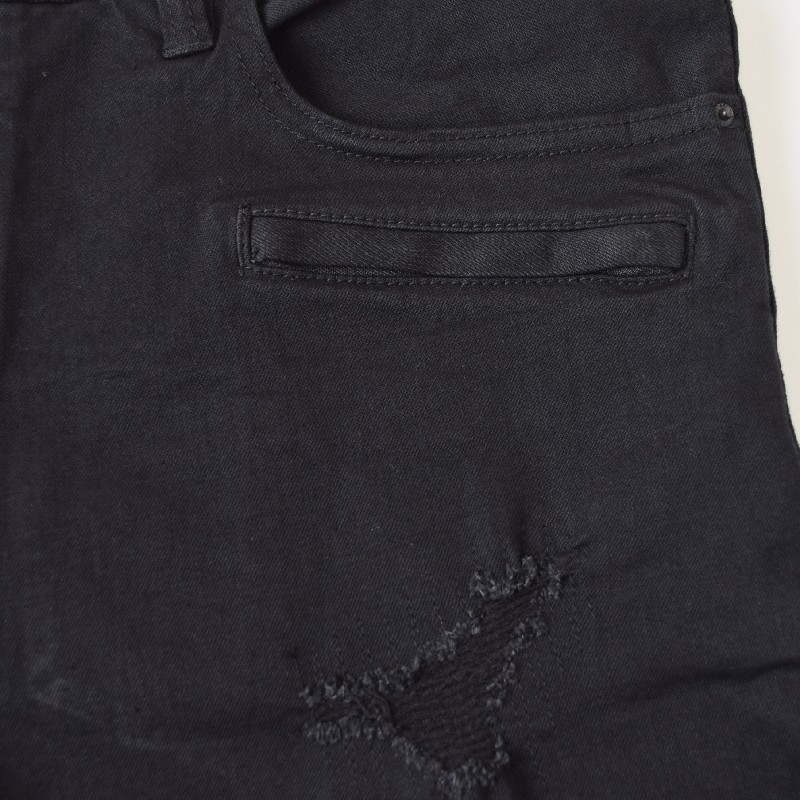 �礭�������� ��� ����ޡ��˥����������� A/X ARMANI EXCHANGE �֥�å� �ǥ˥�ѥ�� ������ �����ѥ� �桼���ɲù� ���᡼�� �Х����� �����ˡ� ���ȥ�å� SKINNY BIKER 38�����