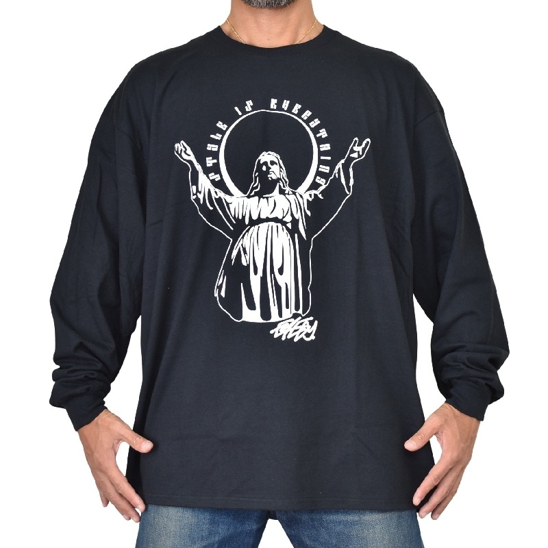 �礭�������� ��� EYEDY �����ǥ��� JESUS �������� ����� Ĺµ�ԥ���� �� �֥�å� �� �ۥ磻�� XXL XXXL