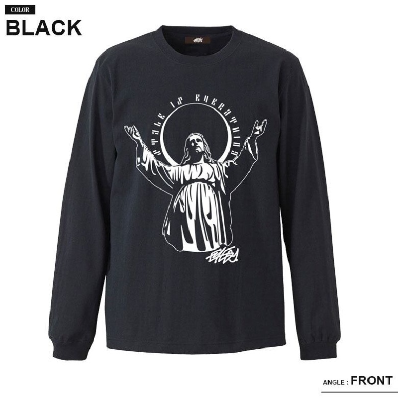 �礭�������� ��� EYEDY �����ǥ��� JESUS �������� ����� Ĺµ�ԥ���� �� �֥�å� �� �ۥ磻�� XXL XXXL