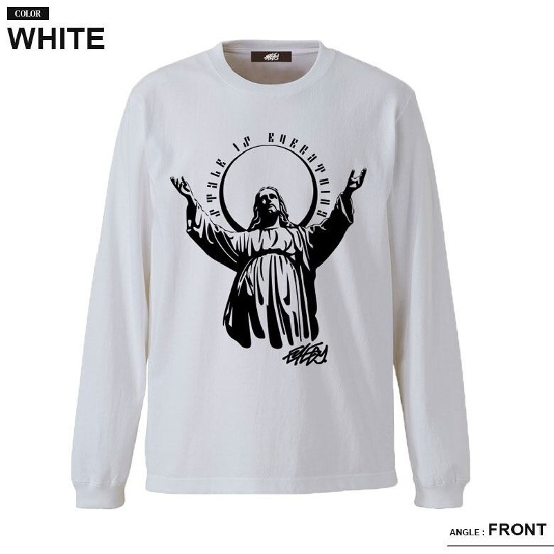 �礭�������� ��� EYEDY �����ǥ��� JESUS �������� ����� Ĺµ�ԥ���� �� �֥�å� �� �ۥ磻�� XXL XXXL