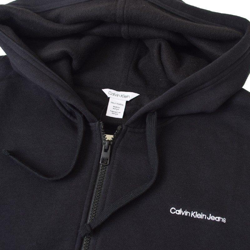 �礭�������� ��� CK ����Х󥯥饤�󥸡��� Calvin Klein Jeans �ѡ����� �ա��ǥ��� �ե른�å� �������å� �� �֥�å� ���졼 XXL