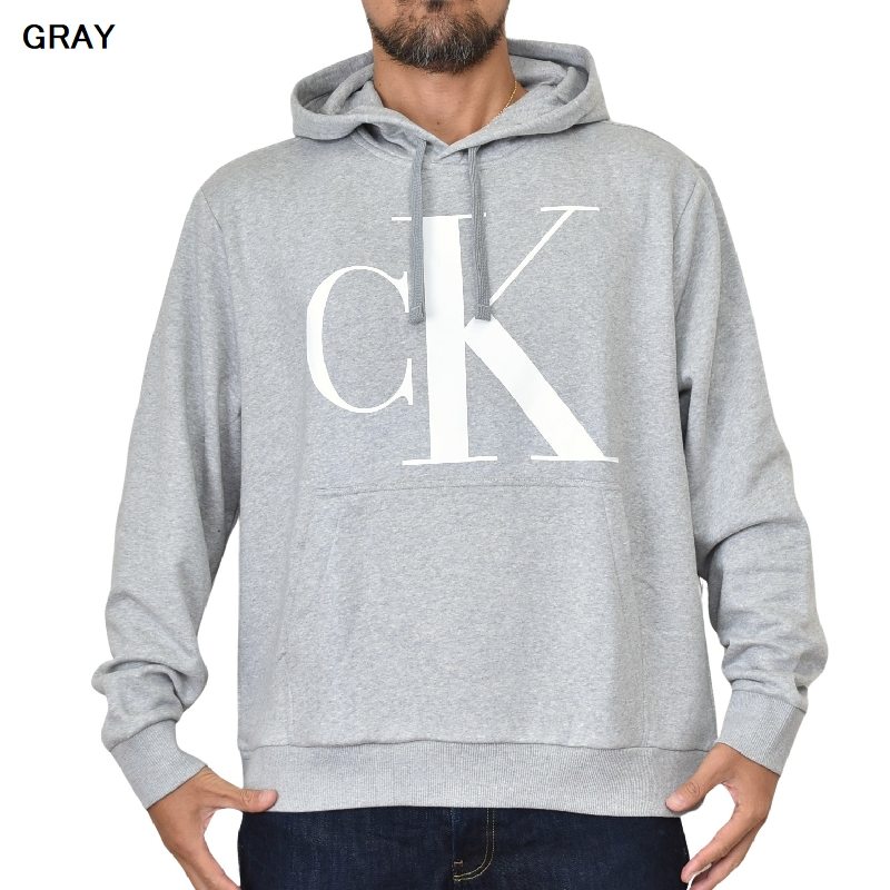 ��SALE�� �礭�������� ��� CK ����Х󥯥饤�� Calvin Klein �ѡ����� �ץ륪���С� �ա��ǥ��� ���� �������å� ΢���� �֥�å� ���졼 �� XL XXL