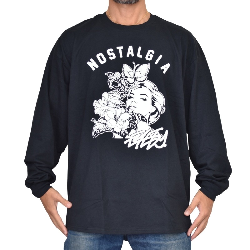 �礭�������� ��� EYEDY �����ǥ��� NOSTALGIA ����� Ĺµ�ԥ���� �� �֥�å� �� �ۥ磻�� XXL XXXL