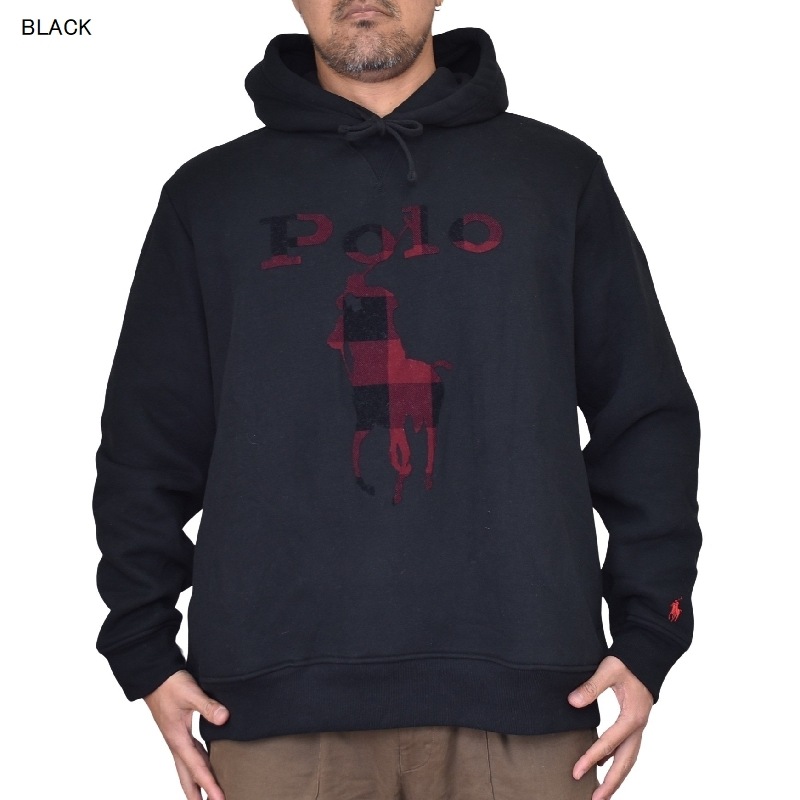 �礭�������� ��� �ݥ����ե������ POLO RALPH LAUREN �ѡ����� �ץ륪���С� �������å� �ա��ǥ��� ΢���� XL XXL