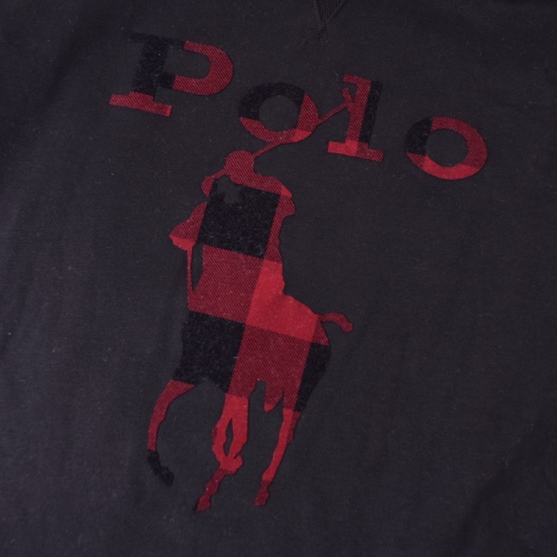 �礭�������� ��� �ݥ����ե������ POLO RALPH LAUREN �ѡ����� �ץ륪���С� �������å� �ա��ǥ��� ΢���� XL XXL