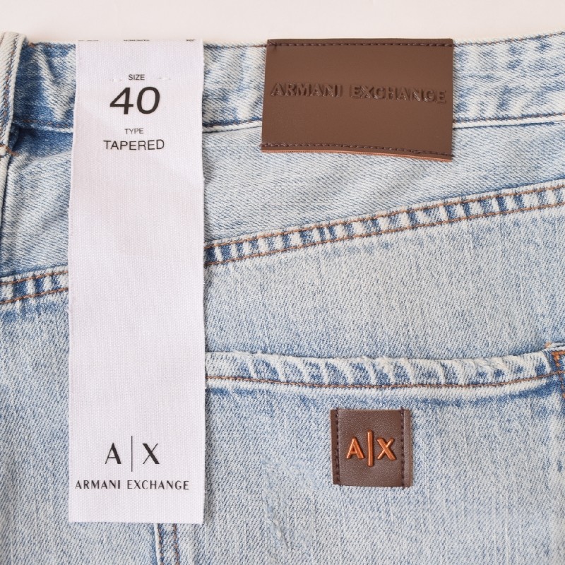 �礭�������� ��� ����ޡ��˥����������� A/X ARMANI EXCHANGE �ǥ˥�ѥ�� ������ �����ѥ� �桼���ɲù� ���᡼�� �ơ��ѡ��� ���ȥ�å� TAPERED 40�����