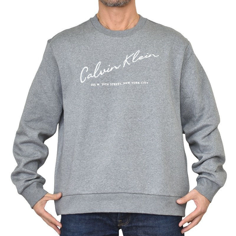 �礭�������� ��� CK ����Х󥯥饤�󥸡��� Calvin Klein Jeans ɮ���Υ֥��ɥ��� �ɽ� ΢���� ���롼�ͥå� �������åȥ���� �ȥ졼�ʡ� XXL