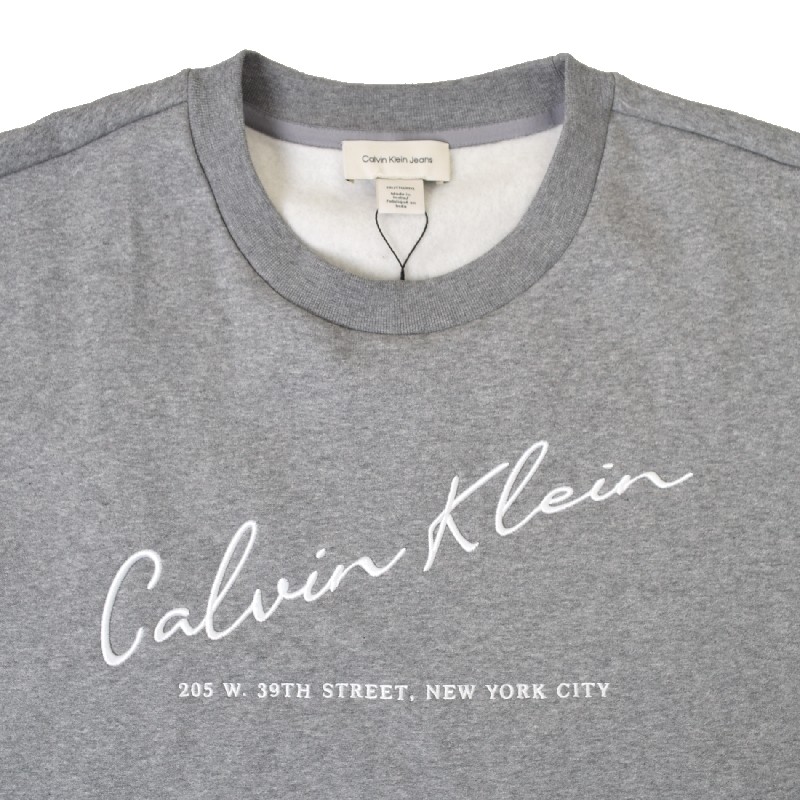 �礭�������� ��� CK ����Х󥯥饤�󥸡��� Calvin Klein Jeans ɮ���Υ֥��ɥ��� �ɽ� ΢���� ���롼�ͥå� �������åȥ���� �ȥ졼�ʡ� XXL