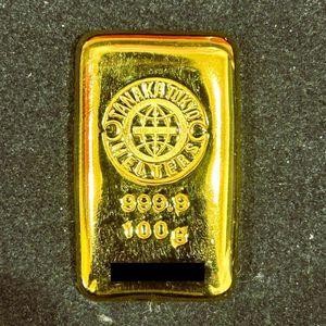 純金 インゴット 24金 田中貴金属 100g K24 ゴールド バー 延べ棒