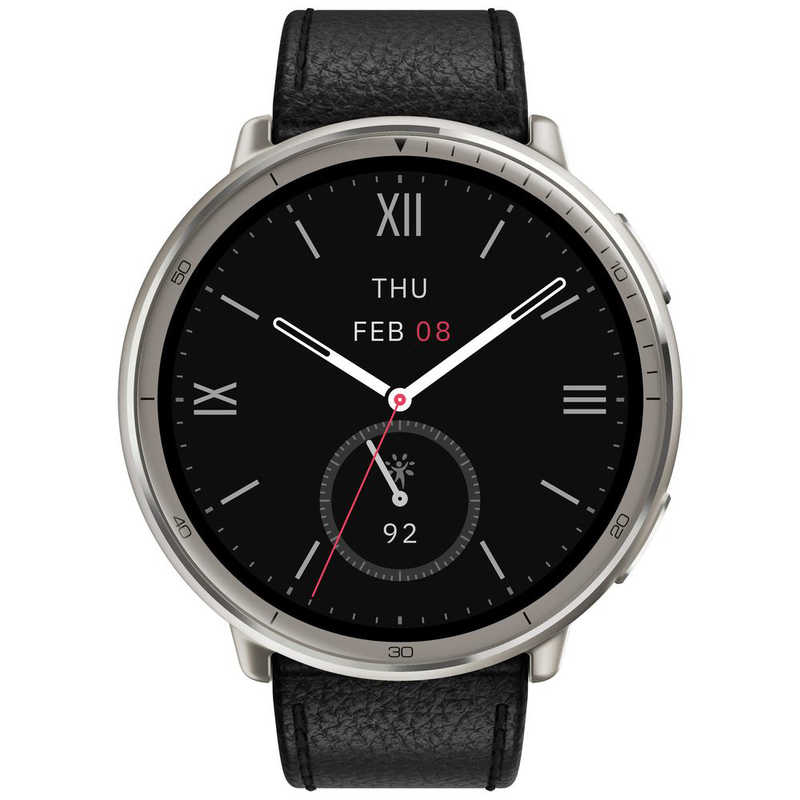 Amazfit Active 2 �v���~�A���o�[�W���� [�u���b�N���U�[]