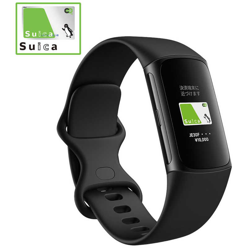 Fitbit Charge 6 GA05183-AP [Obsidian/Black�A���~�j�E��]