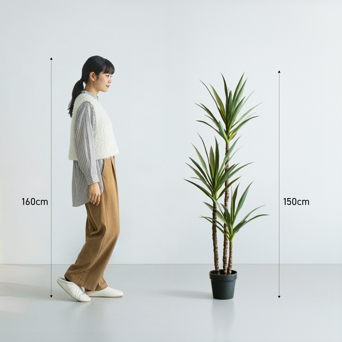 ユッカ・エレファンティペス H150cm｜フェイクグリーンならデコレラ
